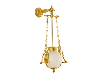 LUXURY FOUNDRY CASTLE 930 - Brass and glass wall lamp by Il Bronzetto - view 2